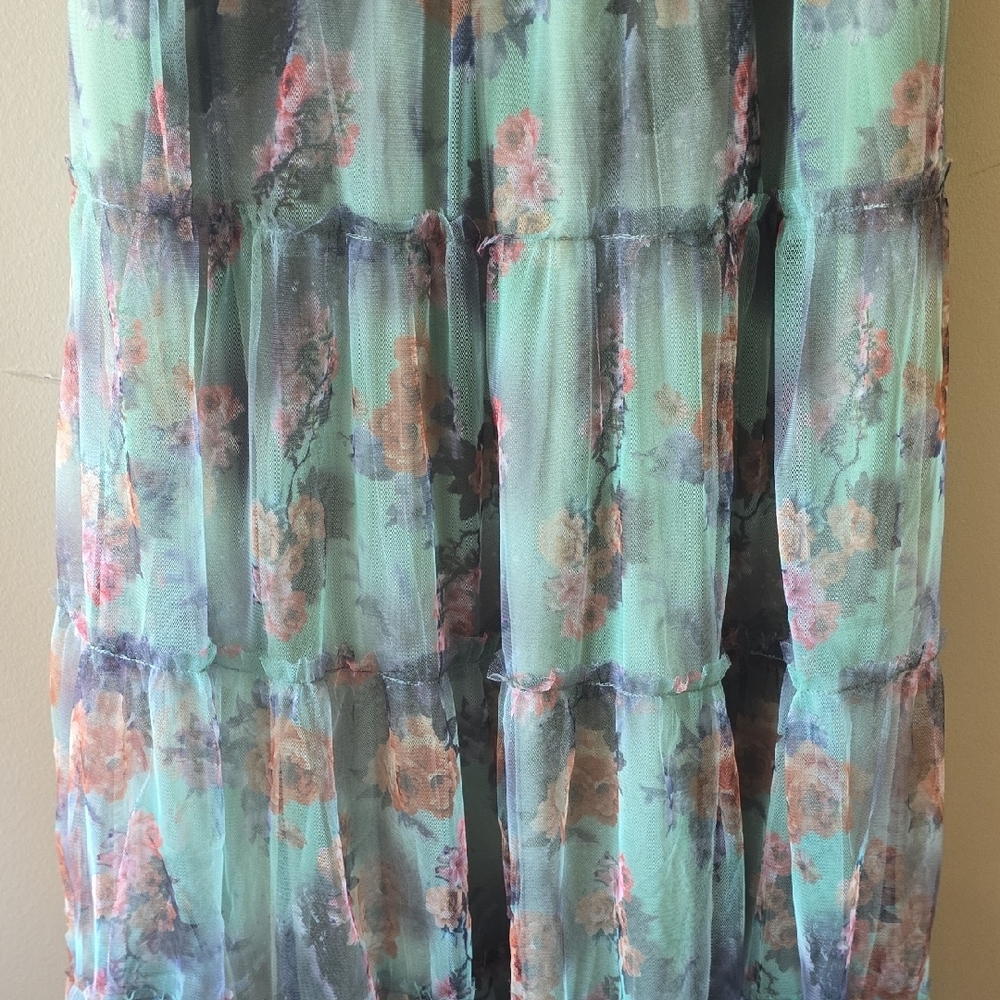 Baltic Born Dress in Green and Pink Floral - Picture 4 of 8